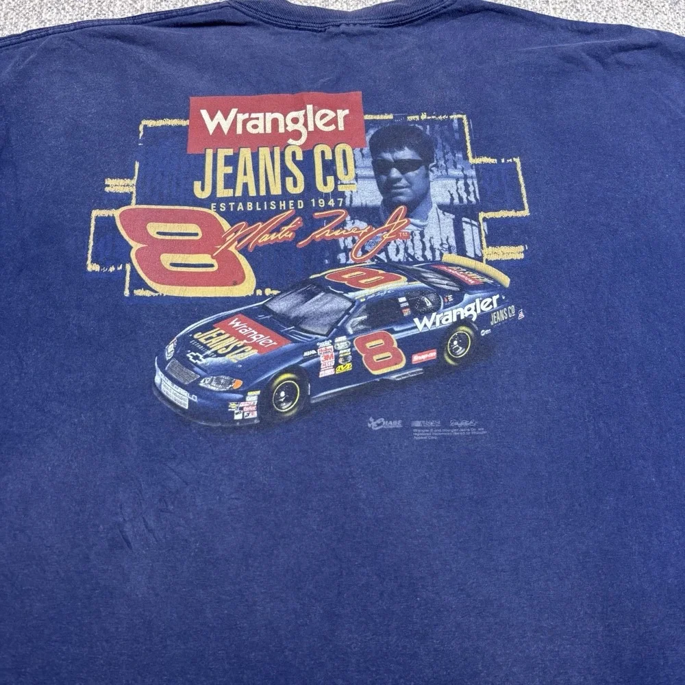 Martin Truex‎ Jr Wrangler #8 Chase Authentic 2004 Vintage T-shirt